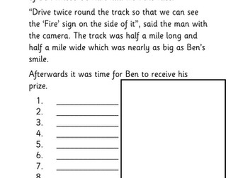 'i-e' phoneme story task
