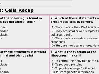 B1 Recap Lessons AQA GCSE Biology
