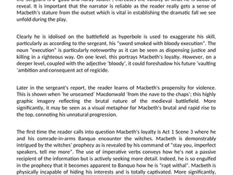 AQA Macbeth: Ambition/Power/Control/Violence