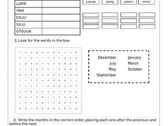 Year Organization — The Months!