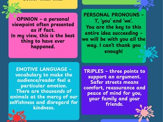 Persuasive Techniques Poster