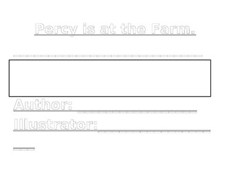 Percy at they Farm Active Literacy Week 3