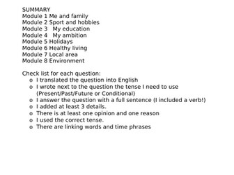 writing and conversation booklet