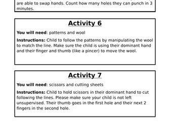 Fine Motor Activity Packs