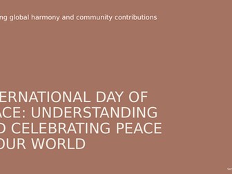 International Day of Peace Assembly