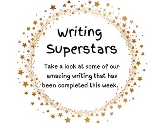 Writing Superstars Display
