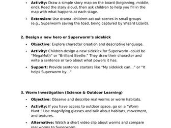 Superworm to the Rescue! 10 Grab-and-Go Activities for Year 1