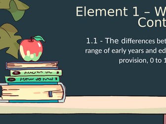T-level Education and Early Years - Element 1 Wider context  - Complete unit
