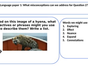 Language Paper One AQA 2023