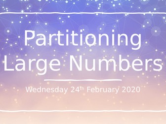 Partitioning large numbers powerpoint