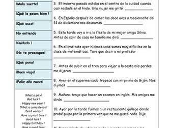 Spanish KS4 Which Expression?