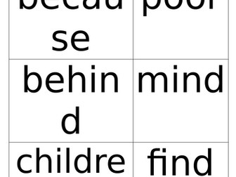 Year 2 High frequency words / tricky words