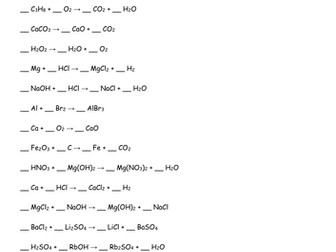 AS Chemistry Calculations compilation
