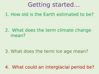 GCSE & Common Entrance- Climate Change