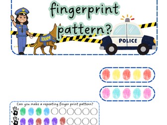 People who help us Police pattern prints