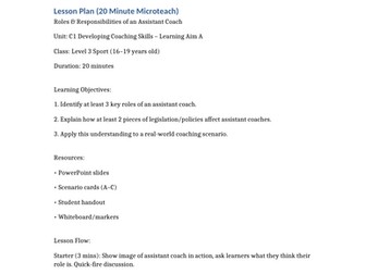 Full Time Lecturer of Sport Interview