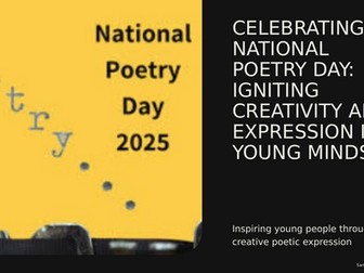 Celebrating National Poetry Day Assembly