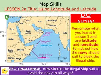 L2 4-figure grid references and latitudes + longitudes (Map Skills)