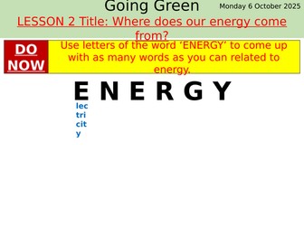 L2 Where does our energy come from? (Energy)