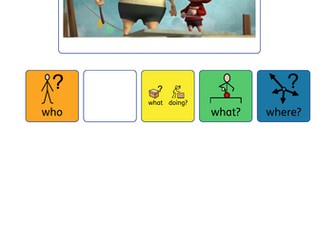 'A cloudy lesson' colourful semantics