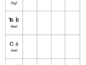 Letter Formation, practise A-Z, writing, objects, home, abc,