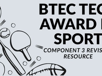 BTEC Tech Award - Component 3