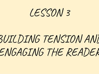 Building Tension – Lesson Pack with Tutor Plan and Pupil Slides