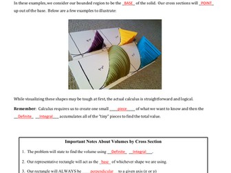 AP Calculus Applications of Integration