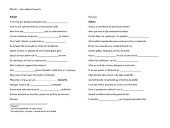 IB - Sharing the planet - L'environnement - Chanson plus rien
