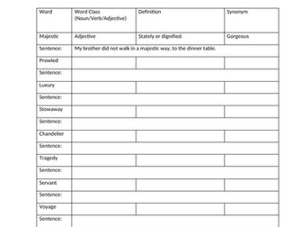 Kasper dictionary challenge