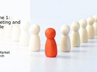 A level Business Theme 1: 1.1.2Market Research