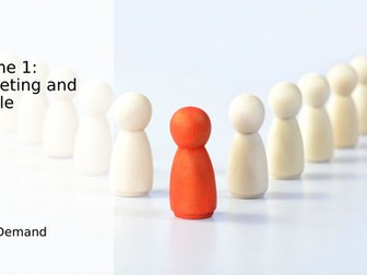 A Level Business Theme 1: 1.2.1 - 1.2.3 Supply and Demand