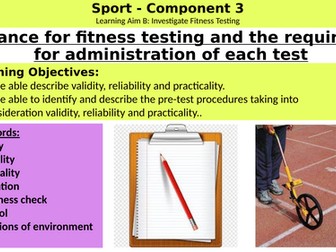 BTEC Tech Award Sport - Component 3