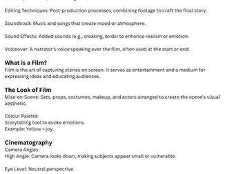 Film Notes