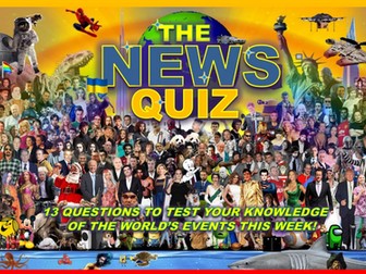 The News Quiz October 13th - 20th 2025 Form Tutor Time Current Affairs