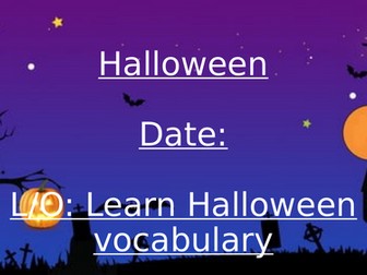 Halloween French lesson