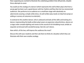 Using a creative analogy