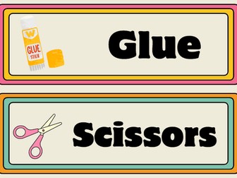 Classroom resource labels