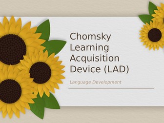 AAQ Early Childhood Dev - Chomsky and Brown