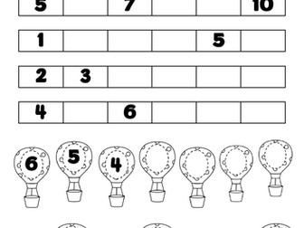 Number sequence to 10