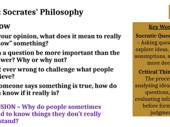 Socrates' Philosophy