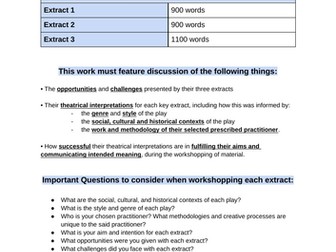 AQA - Reflective Report Guidance and Structure Document