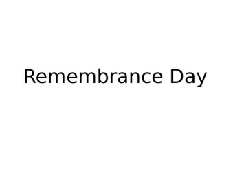 Assembly - Remembrance Day 2025