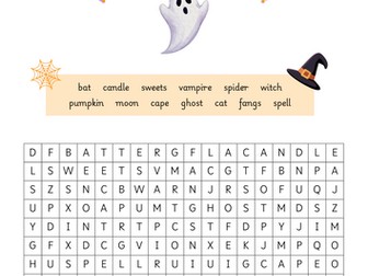 Halloween word puzzle