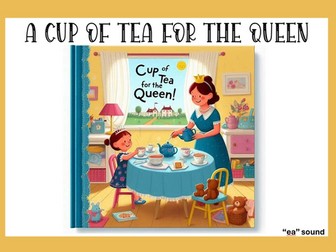 Phonics Reading ea sound words. Story and supporting image.