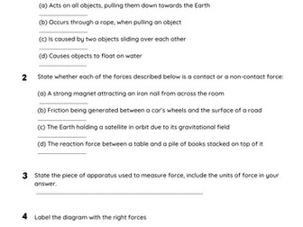 Haloween Physics Worksheet