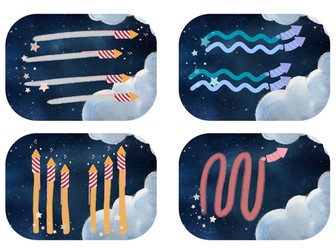 Firework Handwriting Patterns