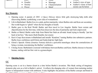 Barbie Notes for Comparative Study