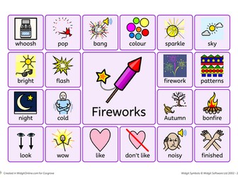 Fireworks Widget Word Mat