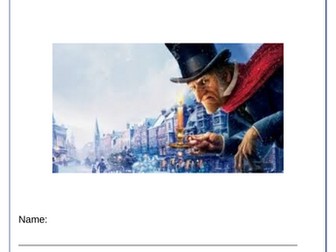 A Christmas Carol Extract Booklet: GCSE style questions